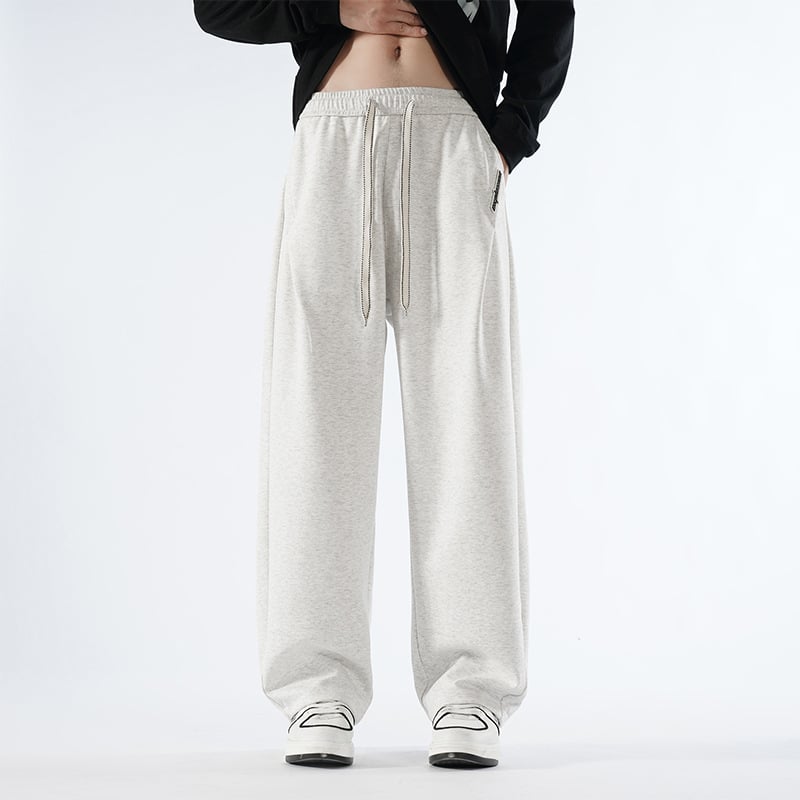 Casual pamukaste hlače s slojem zraka, jesen 2024, ležeran kroj, srednje visoki pojas, ravni kroj