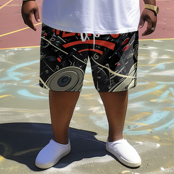 Παραθαλάσσια σορτς με 3D εκτυπώσεις σε ποικιλία σχεδίων, άνετη χαλαρή γραμμή, μέση μεσαίου ύψους, micro-elasticität, βασικό ύφασμα: 95% πολυεστέρας