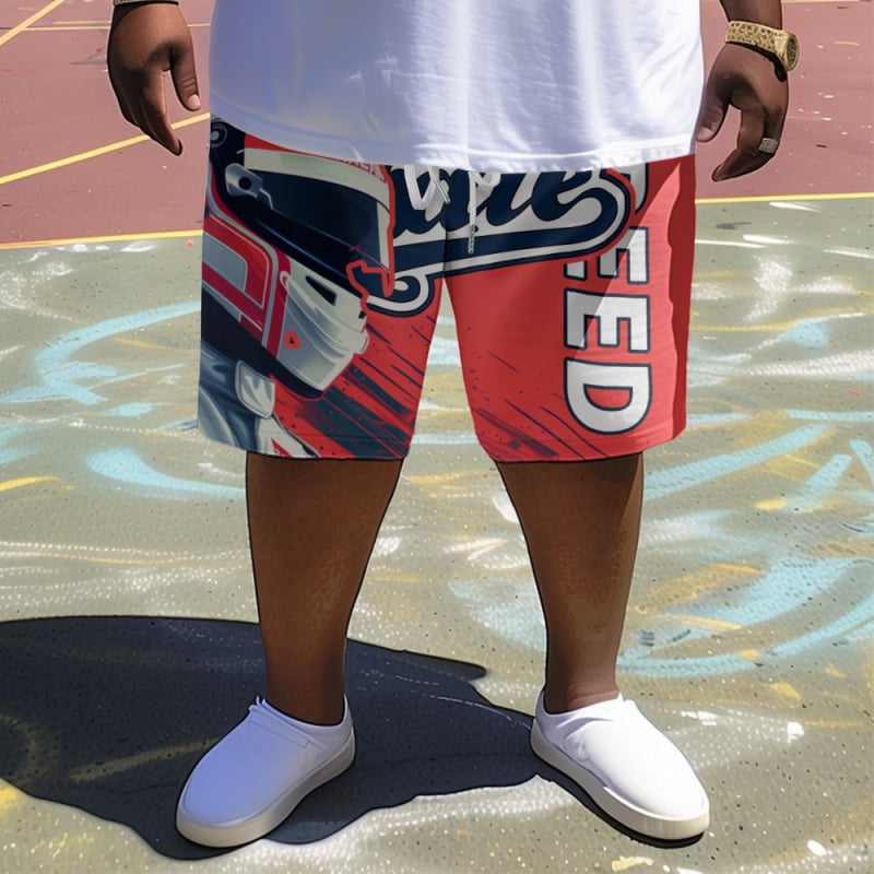 Παραθαλάσσια σορτς με 3D εκτυπώσεις σε ποικιλία σχεδίων, άνετη χαλαρή γραμμή, μέση μεσαίου ύψους, micro-elasticität, βασικό ύφασμα: 95% πολυεστέρας