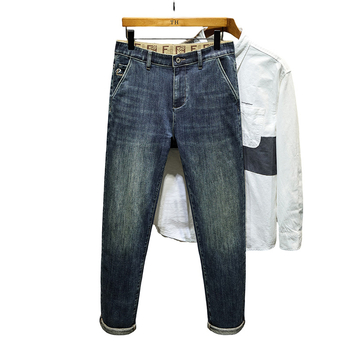 Τζιν με επένδυση φλίς, ντένιμ χειμώνα 2025, μεσαία-υψηλή μέση, ίσια γραμμή παντελονιού