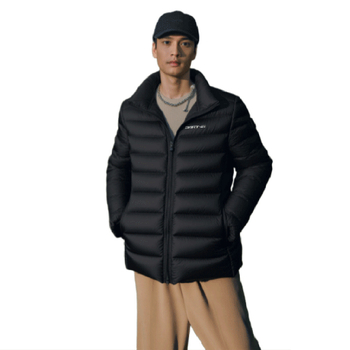 Férfi ultrakönnyű nylon termoszövet belső réteg téli belső réteghez, karcsú szabás, szélálló és vízlepergető, vékony anyag 101–120 g/m²