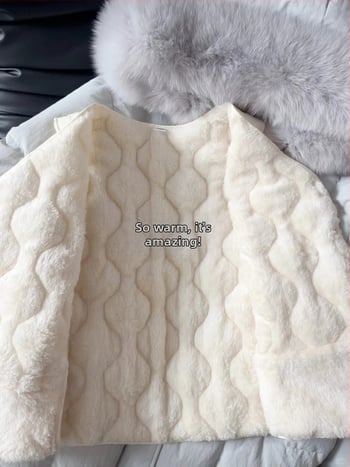 Дамска жилетка с подплата от флис, вълно-смесен материал, V-образно деколте, стандартна дължина, пълнеж от полиестер