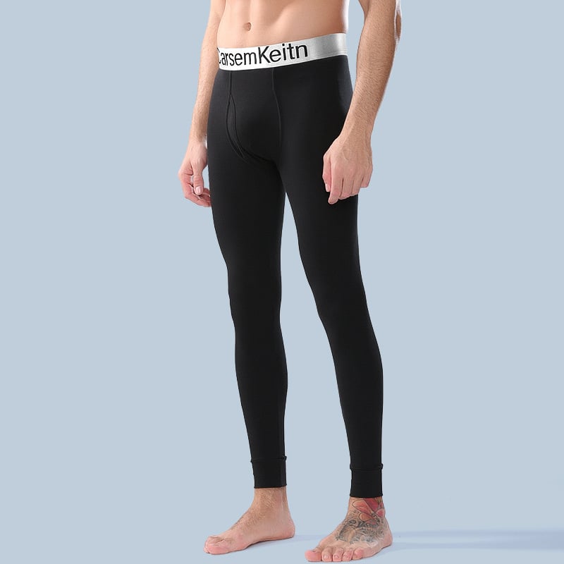 Férfi vékony pamut melegítő nadrág, karcsú szabás, lélegző, 95% pamut