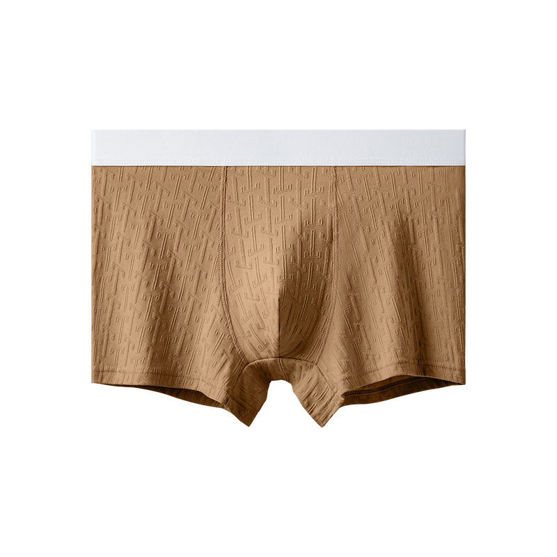 Muške bokserice od pamuka — bešavne, prozračne, antibakterijske, Jacquard tkanina