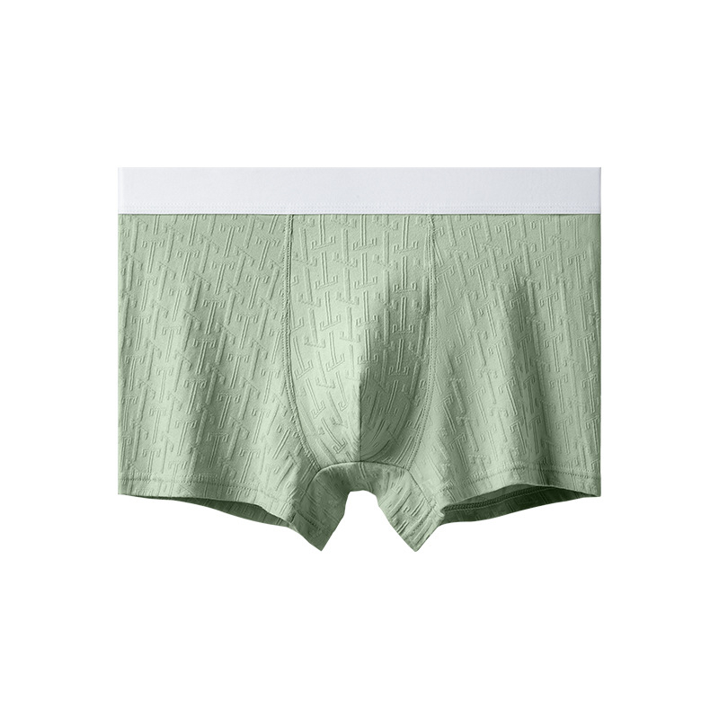 Muške bokserice od pamuka — bešavne, prozračne, antibakterijske, Jacquard tkanina