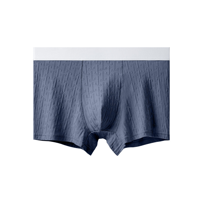Muške bokserice od pamuka — bešavne, prozračne, antibakterijske, Jacquard tkanina