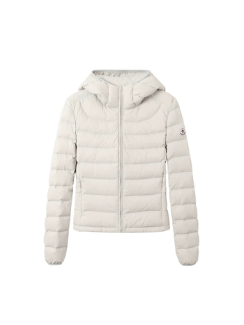 Jakna s kapuljačom od perja – bijeli patkov peraje 51–55%, debeli poliester, ravni kroj, kapuljača s umjetnim krznom, zima 2025, elegantan dnevni stil