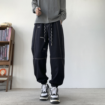 Farmerek egyenes szabású, középmagasságú derék, mikro-elasztikus, pamut anyag, őszi 2024 kiadás