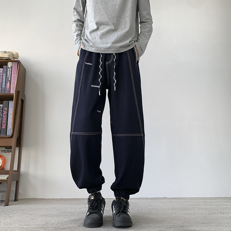 Farmerek egyenes szabású, középmagasságú derék, mikro-elasztikus, pamut anyag, őszi 2024 kiadás