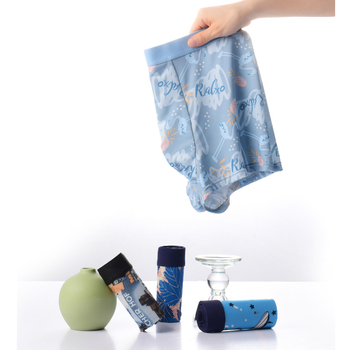 Muške bokserice s Ice Silk otiskom, ultra-tanke, prozračne mrežaste