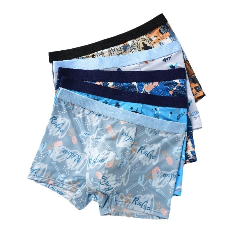 Muške bokserice s Ice Silk otiskom, ultra-tanke, prozračne mrežaste