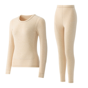 Set termic unisex cu căptușeală din catifea, material acrilic Derong, dublu strat, grosime extra 401–500 g/m², guler rotund, mâneci lungi, set sus și jos