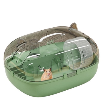 Kavez za hamstere Yeni — prozirna panoramska kućica, zaštita od bijega, materijal: svila cvijeća