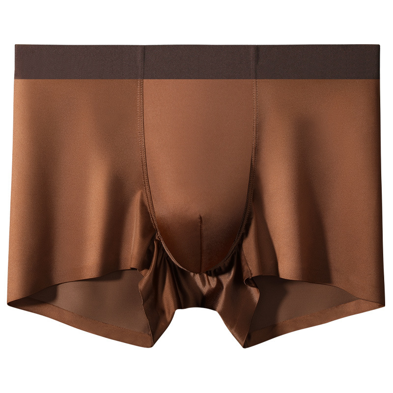 Muške gaćice bez tragova šavova, pleteni Ice Silk materijal, osnovni materijal najlon, srednji pojas, podstava u prepone viskozna 80-90%