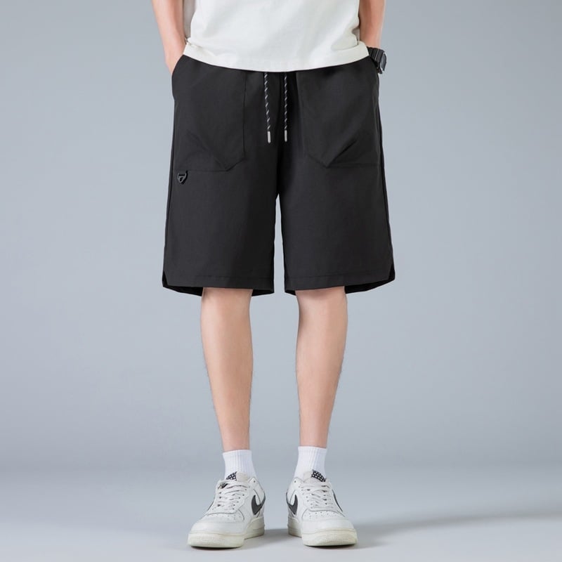 Muške cargo kratke hlače, ravnog kroja, kapri duljina, 100% poliester, više džepova, sportski stil