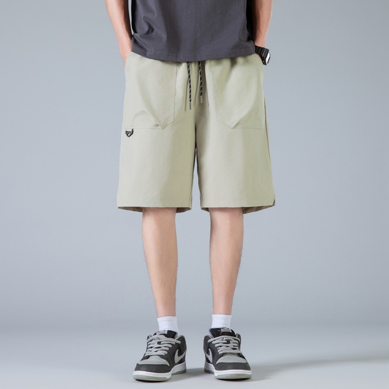 Muške cargo kratke hlače, ravnog kroja, kapri duljina, 100% poliester, više džepova, sportski stil