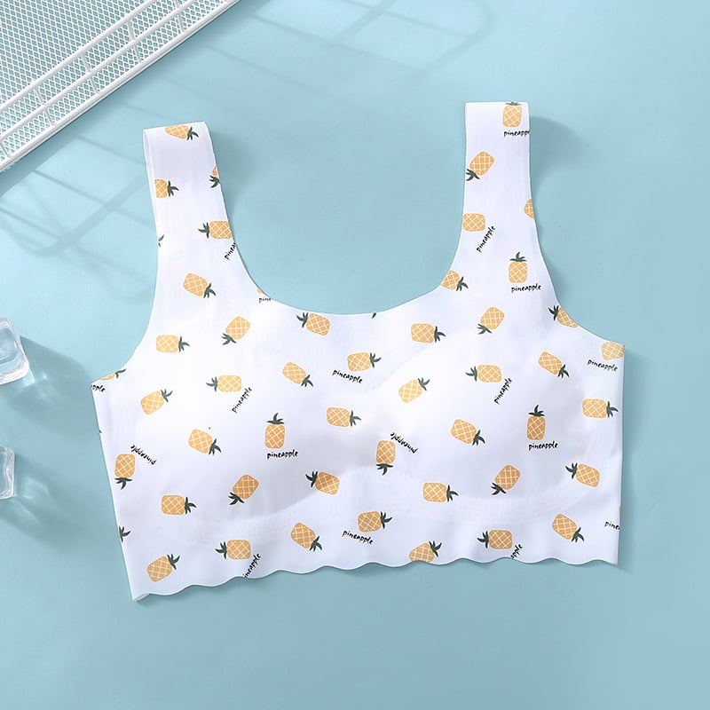 Tank-top stil grudnjaka za tinejdžerice – najlon/poliamid tkanina, puna čašica s tankom oblikovanom pjenom, fiksni dvostruki kaiševi, Faza 2 (12–15 godina)