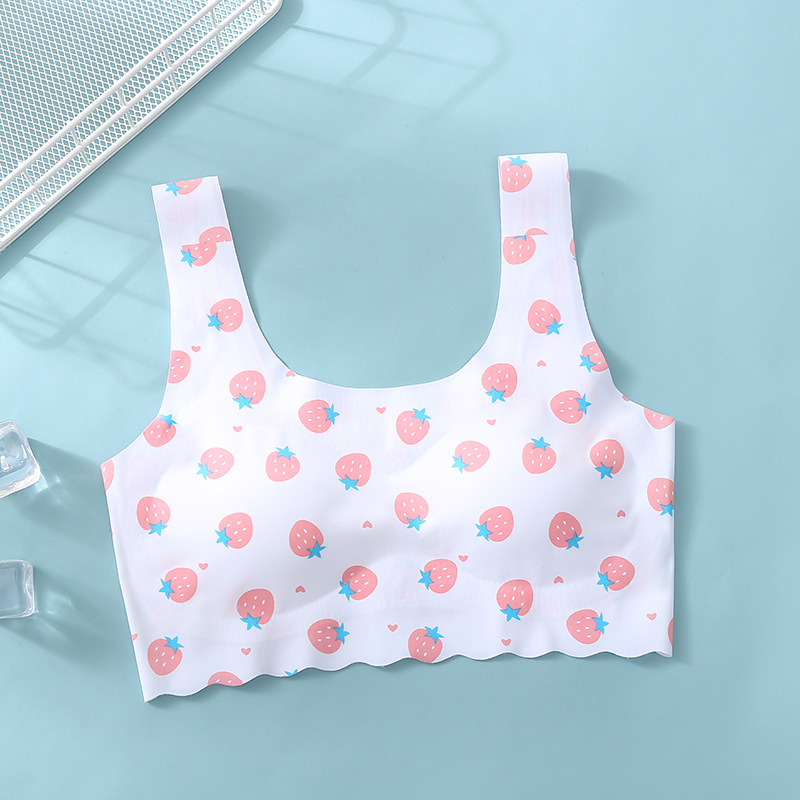Tank-top stil grudnjaka za tinejdžerice – najlon/poliamid tkanina, puna čašica s tankom oblikovanom pjenom, fiksni dvostruki kaiševi, Faza 2 (12–15 godina)