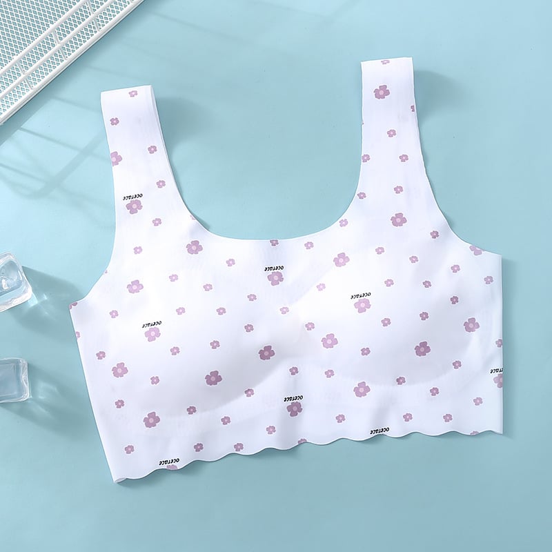 Tank-top stil grudnjaka za tinejdžerice – najlon/poliamid tkanina, puna čašica s tankom oblikovanom pjenom, fiksni dvostruki kaiševi, Faza 2 (12–15 godina)