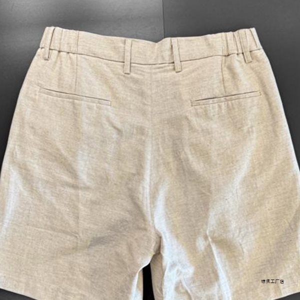 Muške šorceve od bambusovih vlakana za ljeto, lagane i prozračne, sa zip zatvaračem, visokim strukom, casual stil