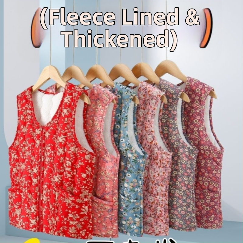 Женска флорална жилетка с V-образно деколте, нормална дължина, смес Rayon и Polyester, Пролет 2025