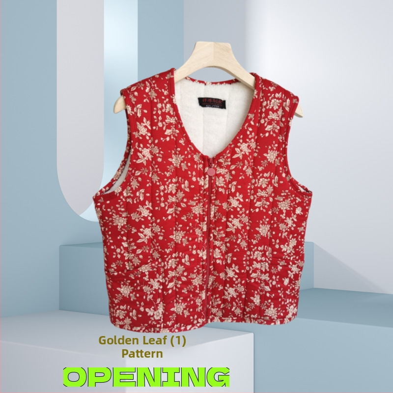 Женска флорална жилетка с V-образно деколте, нормална дължина, смес Rayon и Polyester, Пролет 2025