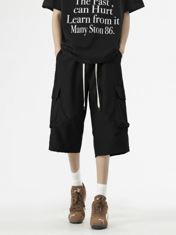 Pantaloni sport casual 7/8, croi lejer, plasă respirabilă, 100% poliester, vară