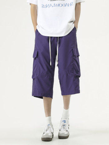 Pantaloni sport casual 7/8, croi lejer, plasă respirabilă, 100% poliester, vară