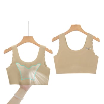 Detská súprava spodného prádla pre dievčatá (camisole a podprsenka) z nylonu 72% / spandex 28%, pre deti nad 8 rokov, leto 2025, bezpečnostná úroveň Trieda A