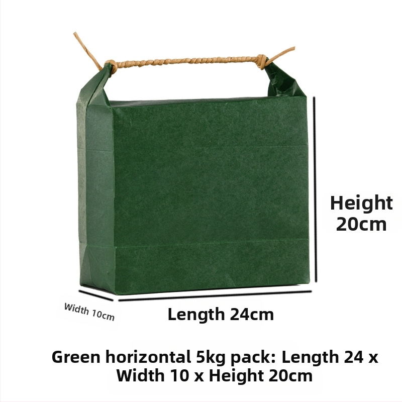 Sac de cadouri din hârtie kraft, stil retro, tăiere prin matriță și lipire; specificație: sac de orez