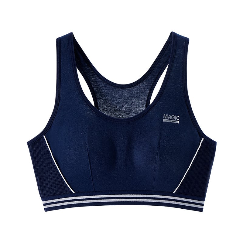 Sportski top za djevojčice, tanke oblikovane šalice, najlonska tkanina, pune šalice, vest-stil, fiksne dvostruke naramenice
