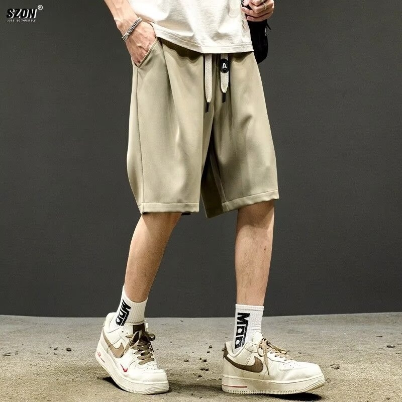 Muške Ice Silk kratke hlače, brzo sušenje, cargo stil, mikro-elastičnost, srednji pojas