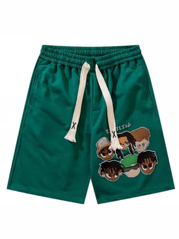 Tinejdžerske ljetne šorceve, labav kroj, poliester, korejski stil, sportska namjena