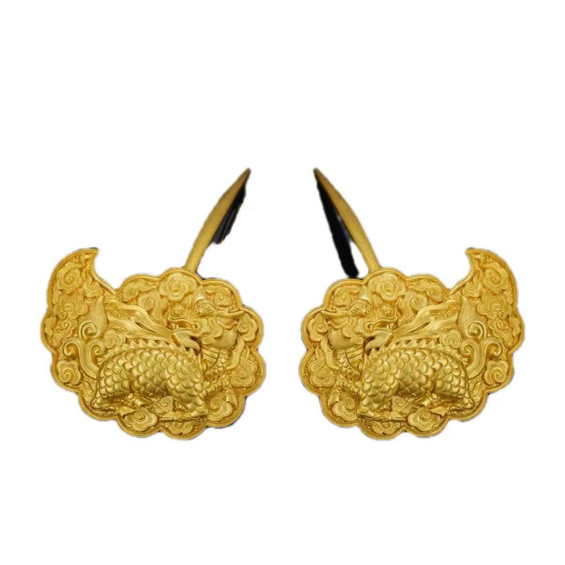 Réz hajcsat, vintage stílusú, geometriai mintával, elektroplatált felülettel, bemutató 2025 tavaszán