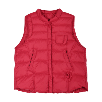 Жилетка за жени без ръкави, стойкова яка, лека, пух от патешки, предно закопчаване с цип, нейлонова материя