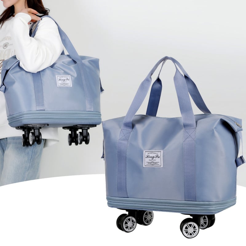 Növelhető utazó hátizsák száraz–nedves szétválasztással, 56-75L kapacitás, Oxford szövet külső, poliészter bélés, uniszex