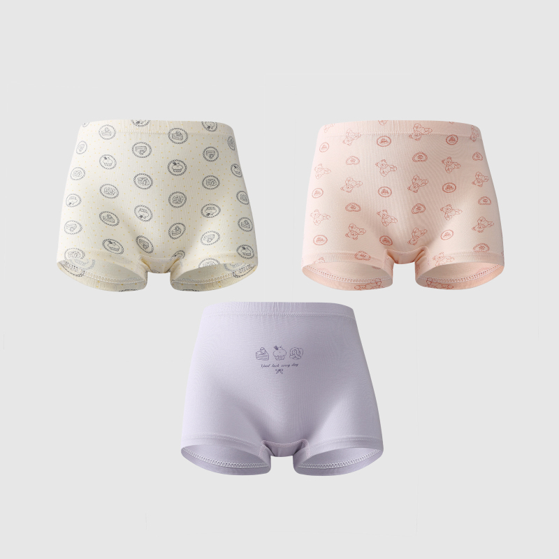 Dingmi Bear Djeca donje gaćice, antibakterijski 7A, mješavina pamuka i modala (47,5% pamuk, 47,5% Tencel Modal, 5% elastan), Kategorija A, srednji struk.