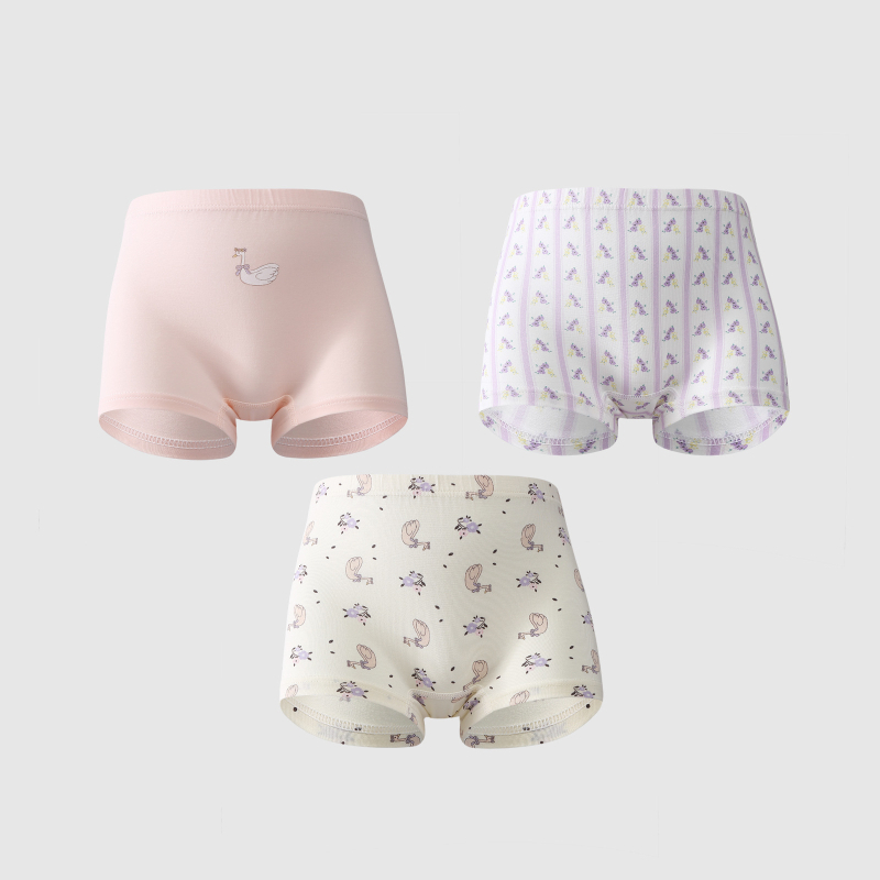Dingmi Bear Djeca donje gaćice, antibakterijski 7A, mješavina pamuka i modala (47,5% pamuk, 47,5% Tencel Modal, 5% elastan), Kategorija A, srednji struk.