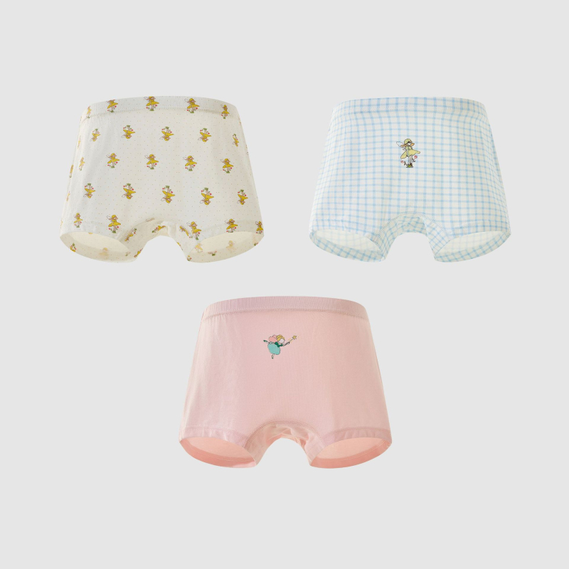 Dingmi Bear Djeca donje gaćice, antibakterijski 7A, mješavina pamuka i modala (47,5% pamuk, 47,5% Tencel Modal, 5% elastan), Kategorija A, srednji struk.