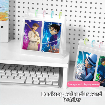 Fényképalbum, átlátszó kártyaalbum asztali kijelzőhöz, PP borító, Loose-leaf kötés, 10 oldal, logó nyomtatás, testreszabás elérhető