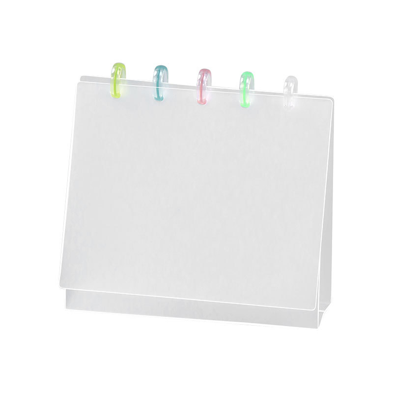 Fényképalbum, átlátszó kártyaalbum asztali kijelzőhöz, PP borító, Loose-leaf kötés, 10 oldal, logó nyomtatás, testreszabás elérhető