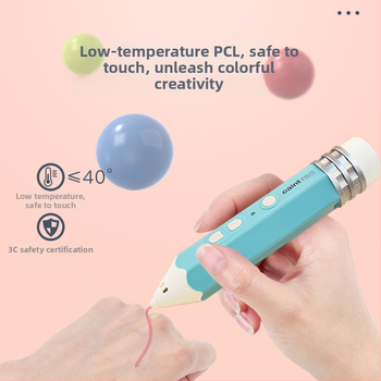 Σετ 3D στυλό εκτύπωσης για παιδιά – Χαμηλή θερμοκρασία, DIY εκπαιδευτικό παιχνίδι τέχνης και επιστήμης (4–6 ετών)