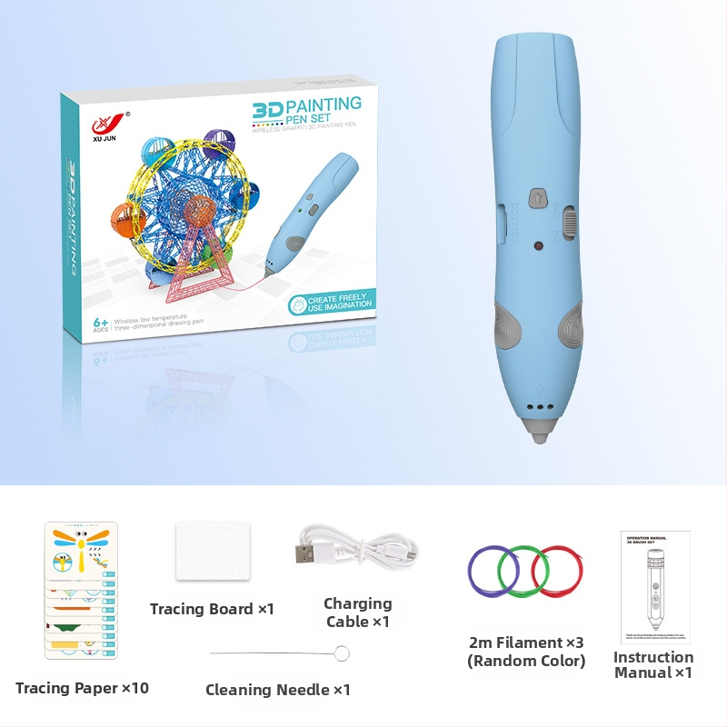 Σετ 3D στυλό εκτύπωσης για παιδιά – Χαμηλή θερμοκρασία, DIY εκπαιδευτικό παιχνίδι τέχνης και επιστήμης (4–6 ετών)