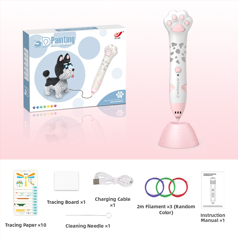 Σετ 3D στυλό εκτύπωσης για παιδιά – Χαμηλή θερμοκρασία, DIY εκπαιδευτικό παιχνίδι τέχνης και επιστήμης (4–6 ετών)