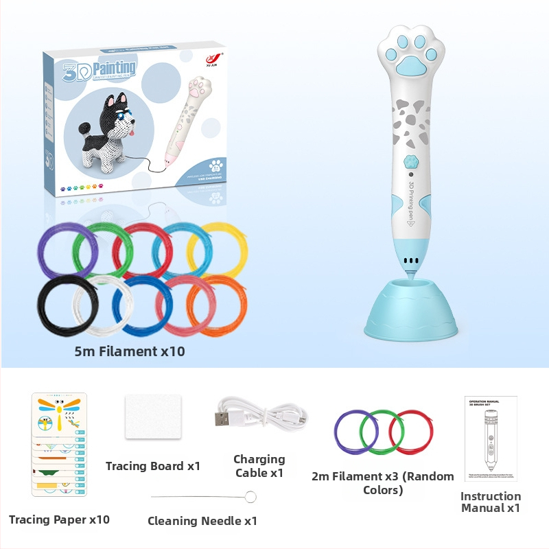 Σετ 3D στυλό εκτύπωσης για παιδιά – Χαμηλή θερμοκρασία, DIY εκπαιδευτικό παιχνίδι τέχνης και επιστήμης (4–6 ετών)