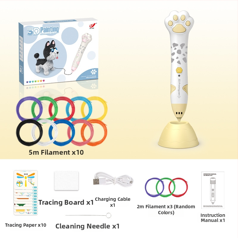 Σετ 3D στυλό εκτύπωσης για παιδιά – Χαμηλή θερμοκρασία, DIY εκπαιδευτικό παιχνίδι τέχνης και επιστήμης (4–6 ετών)