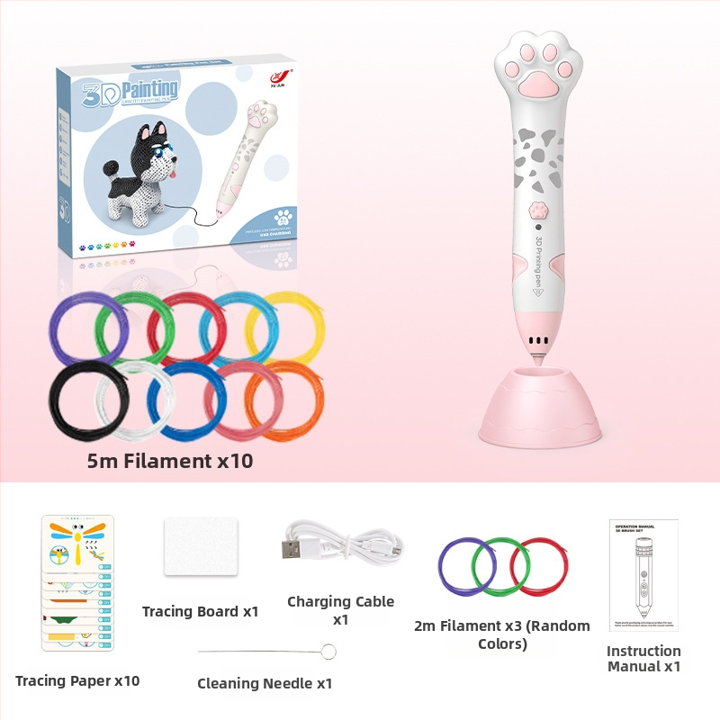 Σετ 3D στυλό εκτύπωσης για παιδιά – Χαμηλή θερμοκρασία, DIY εκπαιδευτικό παιχνίδι τέχνης και επιστήμης (4–6 ετών)