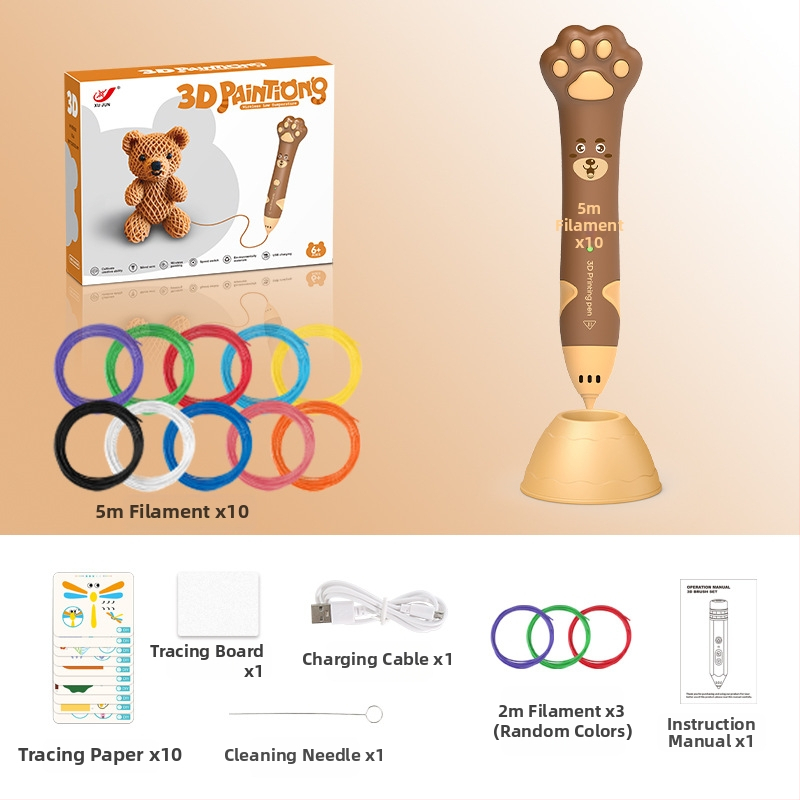 Σετ 3D στυλό εκτύπωσης για παιδιά – Χαμηλή θερμοκρασία, DIY εκπαιδευτικό παιχνίδι τέχνης και επιστήμης (4–6 ετών)