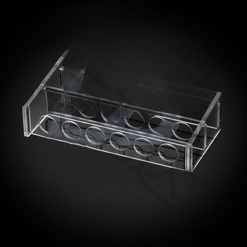 Γυάλινο στήριγμα σωληναρίων χρωματομετρίας για σωληνάρια 10/25/50/100 mL, 6–30 οπές, μονή ή διπλή σειρά