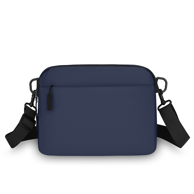 Geantă crossbody din nylon pentru bărbați, stil urban minimalist, rezistentă la uzură, capacitate pentru laptop de 8 inch